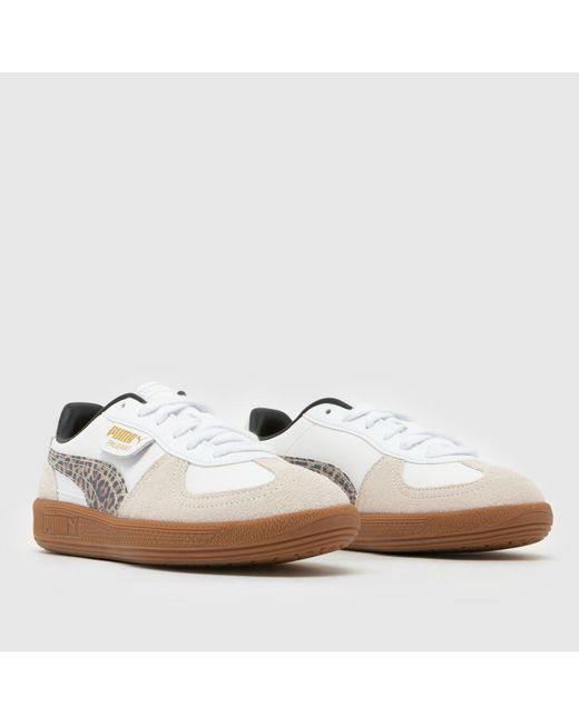 PUMA White Palermo Trainers