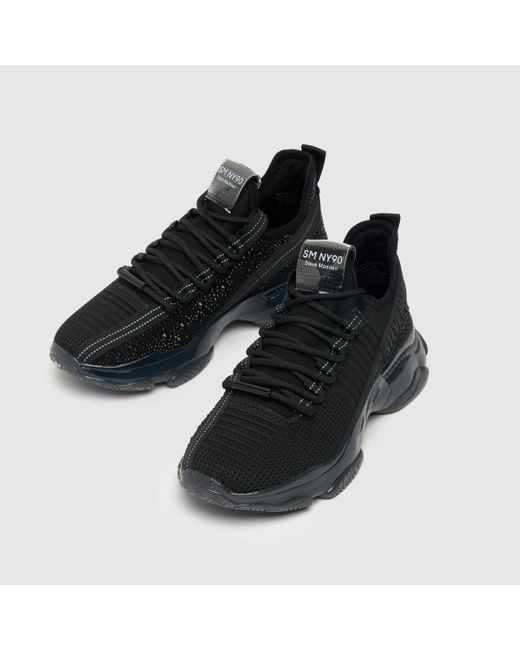 Steve Madden Black Maxilla Trainers