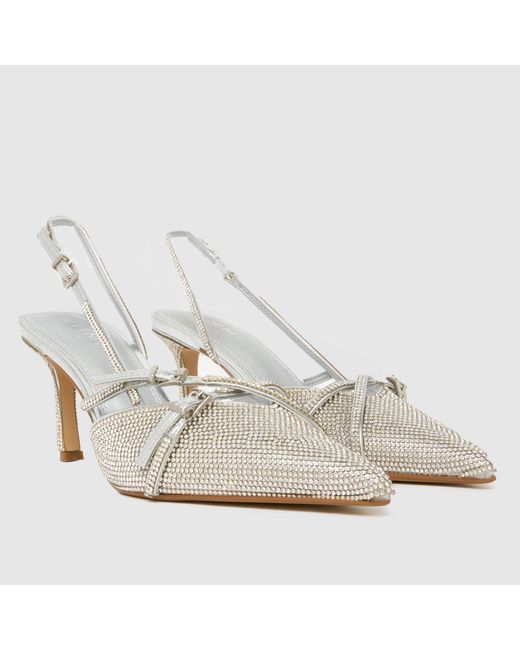 SIMMI White Serenitie Bling Court Low Heels