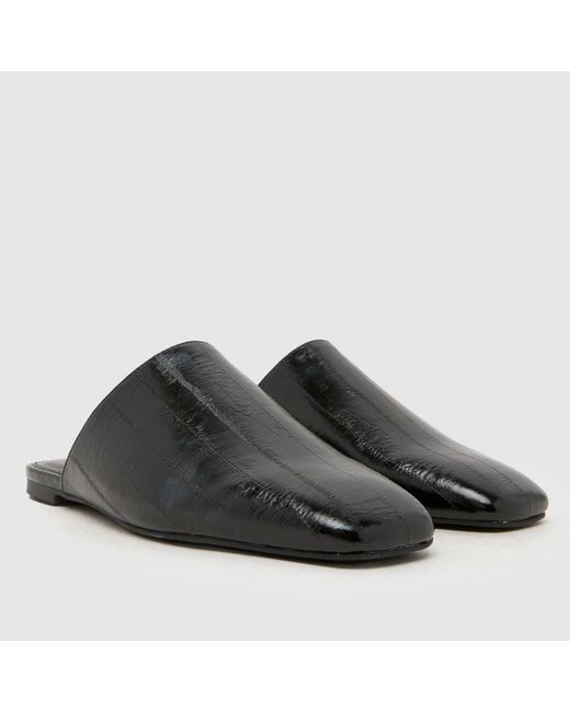 Schuh Black Latina Backless Flat Flats