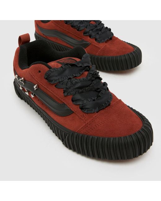 Vans Brown Knu Skool Pierced Trainers