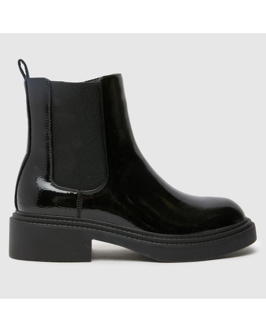 Schuh Black Wide Fit Colleen Chelsea Boots In