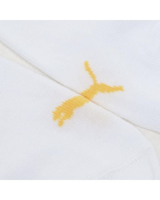PUMA White Trainer Socks 3 Pack