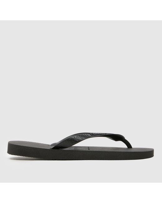 Havaianas Black Top Flip Sandals