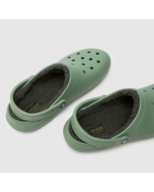 CROCSTM Green Classic Lined Clog Sandals In for men