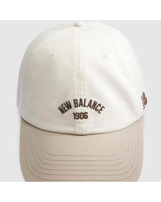 New Balance White 1906 Contrast Panel Cap