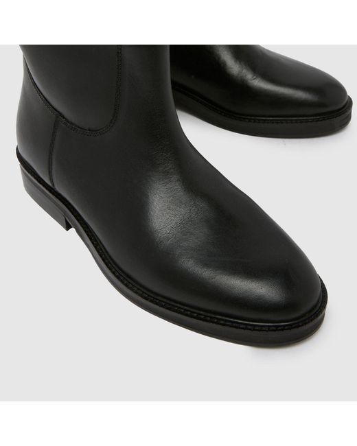 Schuh Black Daffodil Leather Riding Boots