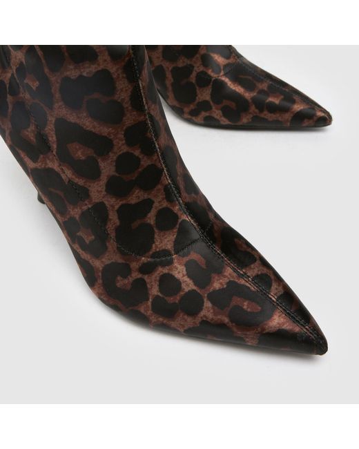 Schuh Brown Babette Point Heel Boots