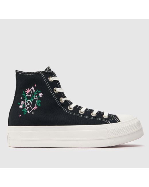 Converse Blue All Star Lift Crystal Energy Trainers