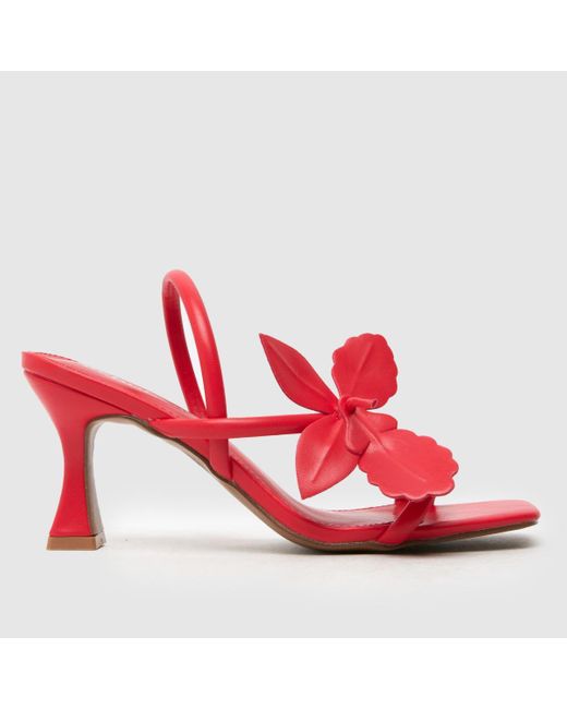 Schuh Red Siya Flower High Heels