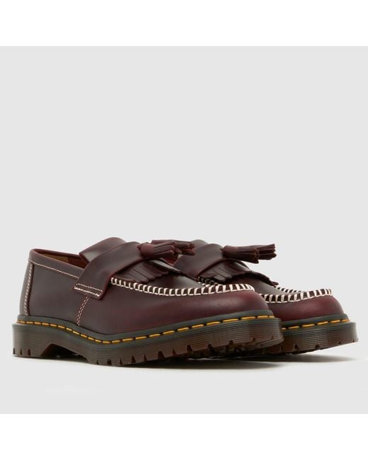 Dr. Martens Brown Adrian Ben Tassel Loafer Shoes for men