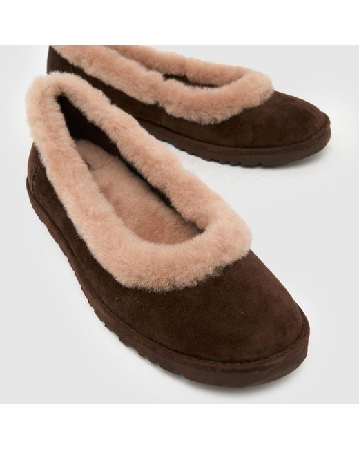 Ugg Brown Zora Ballet Shoes
