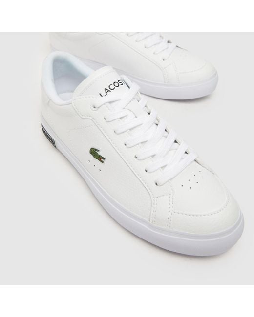 Lacoste White Powercourt Trainers In