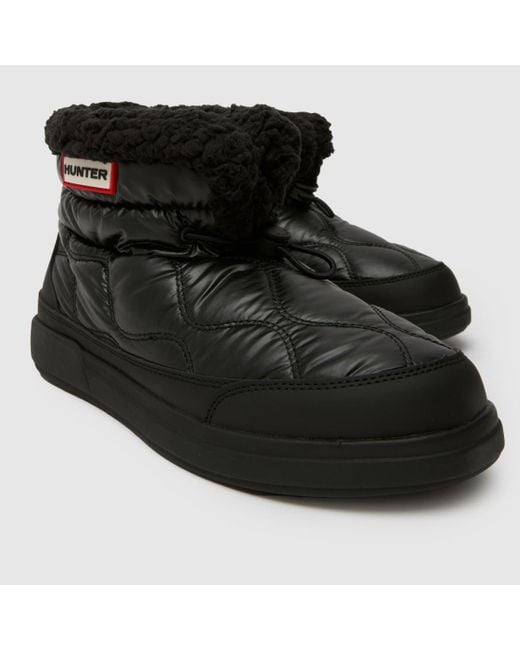 Hunter Black Apres Ski Boots