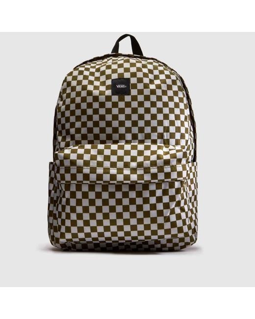 Vans Black Old Skool Check Backpack