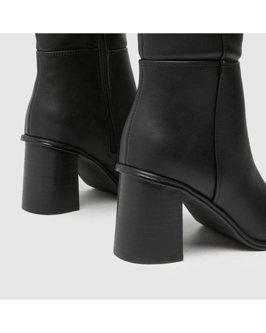 Schuh Black Daria Knee High Boots In