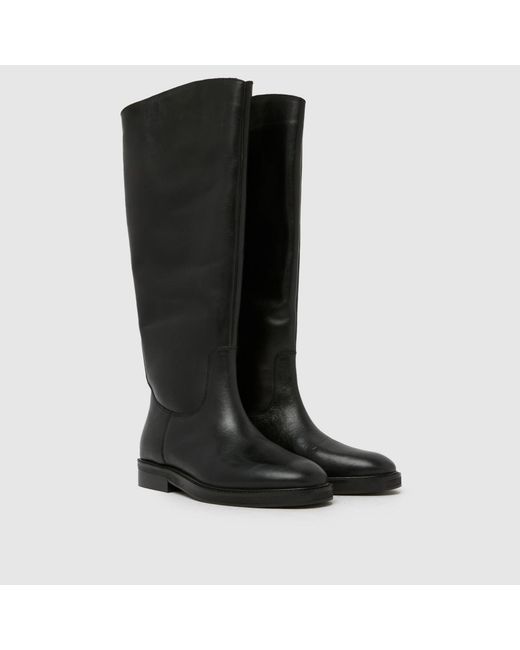 Schuh Black Daffodil Leather Riding Boots