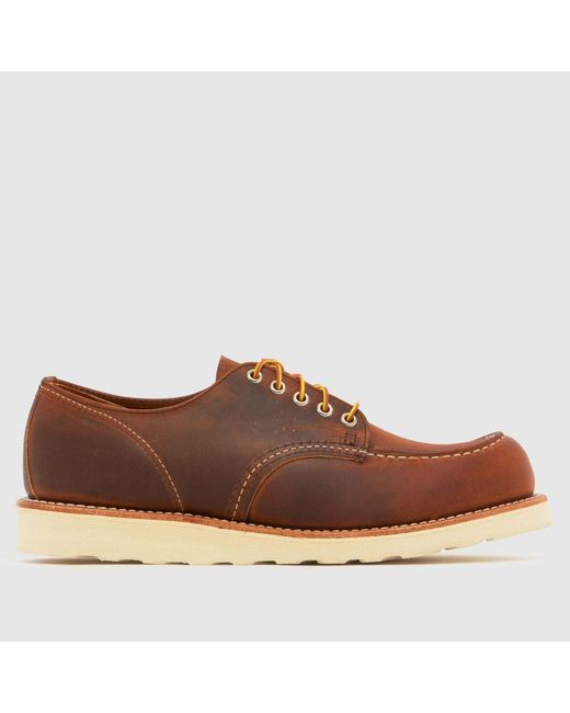 Red Wing Brown Moc Oxford Shoes for men