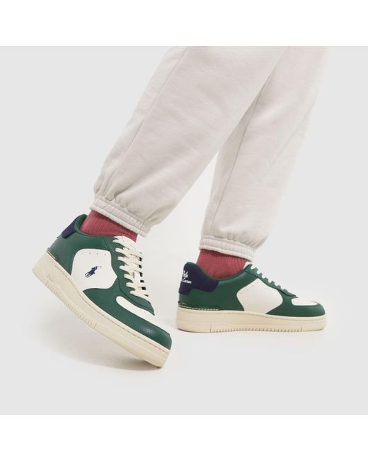 Polo Ralph Lauren Green Masters Court Trainers In for men