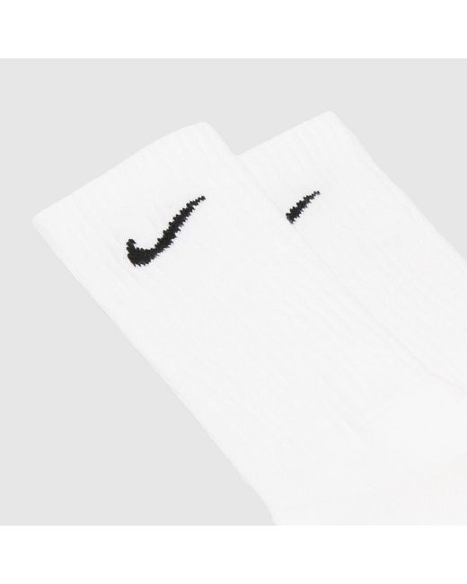 Nike White Crew Socks 3 Pack