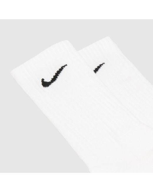 Nike White Crew Socks 3 Pack