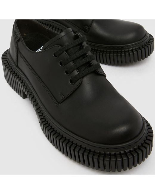 Camper Black Pix Berlin Flat Shoes