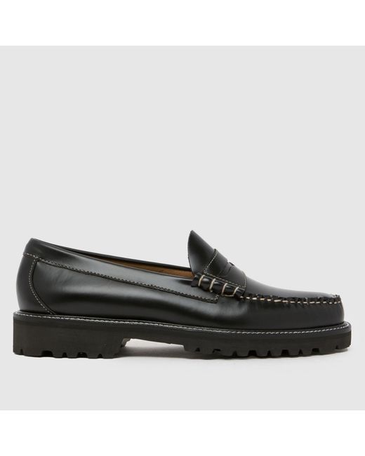 G.H.BASS Black Weejuns 90 Larson Penny Loafer Shoes for men