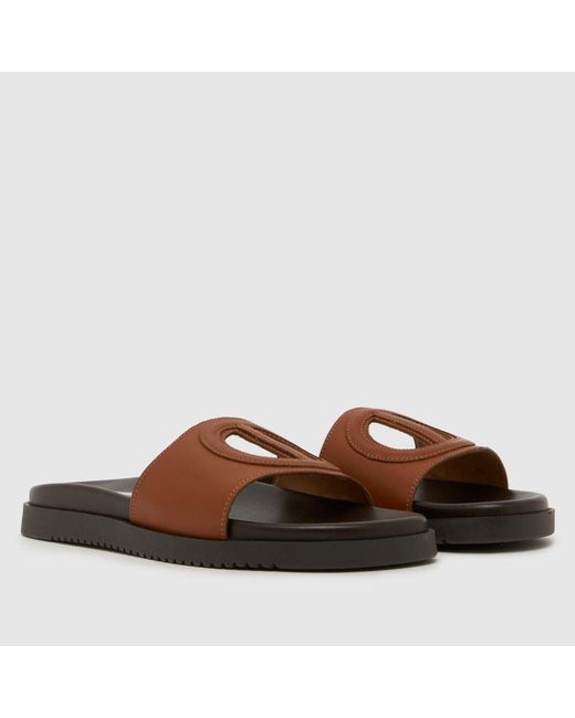 Steve Madden Brown Mayke Slide Sandals