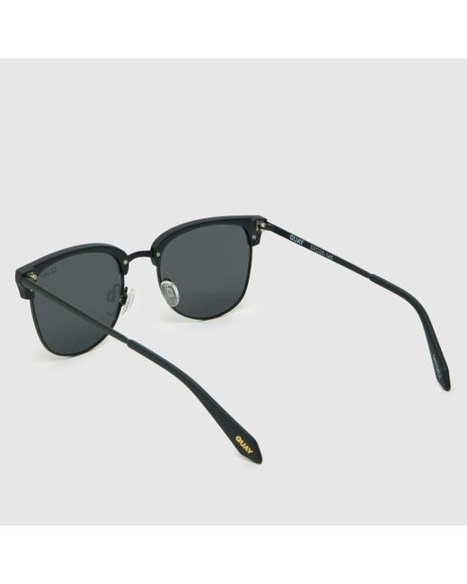 Quay Black Evasive Sunglasses