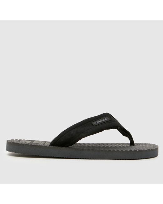 Havaianas Black Surfer Coast Flip Sandals for men