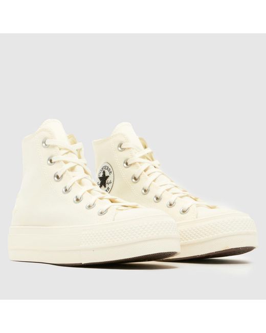 Converse Natural All Star Lift Beads Trainers