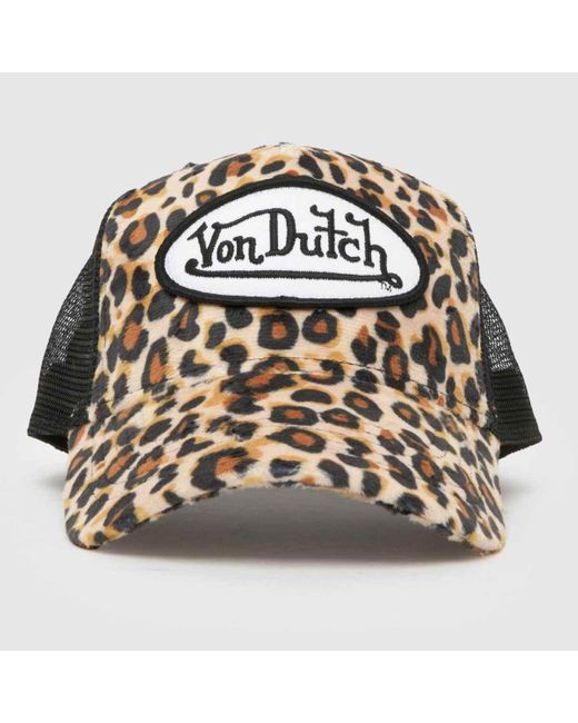Von Dutch Brown Leopard Trucker