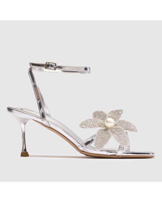 SIMMI White Eleanoora Bling High Heels