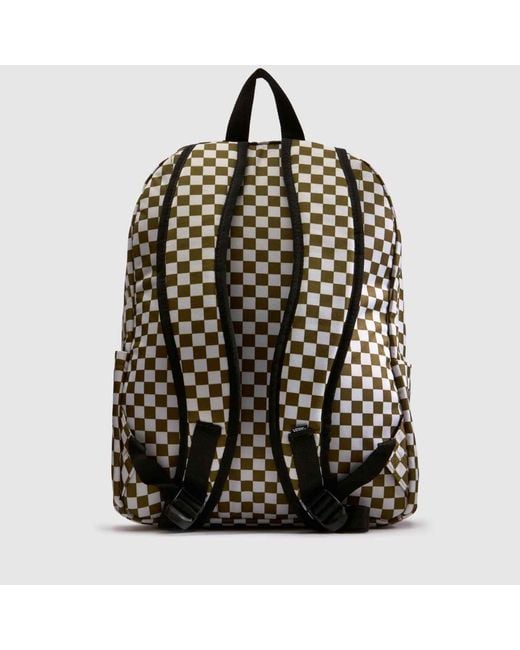 Vans Black Old Skool Check Backpack