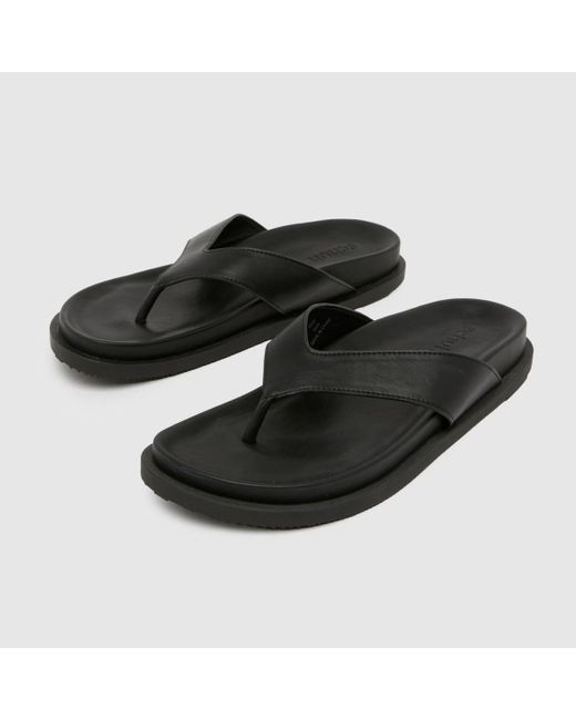 Schuh Black Seymore Sandals for men