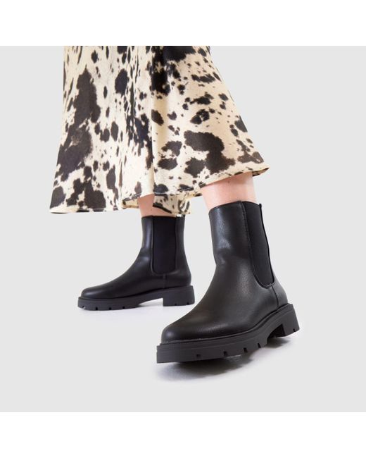 Schuh Black Abbie Chunky Chelsea Boots