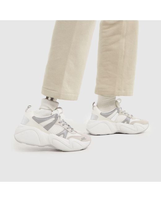 Steve Madden White Bounce 1 Trainers In