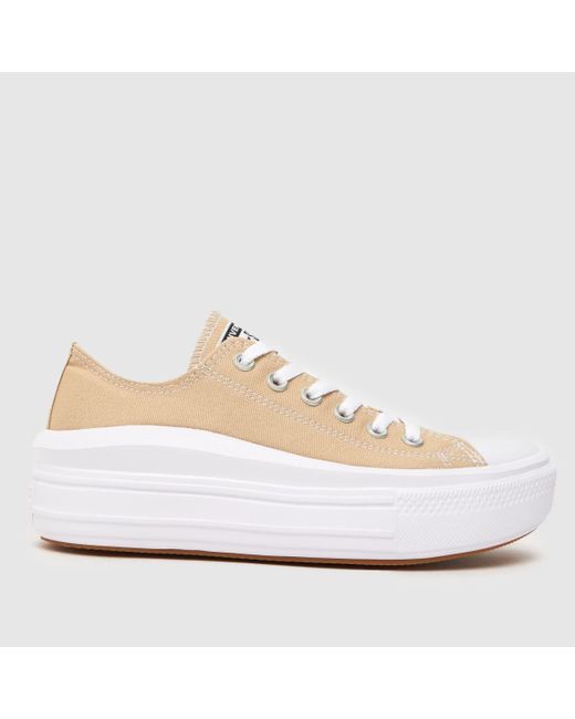 Converse White All Star Move Ox Trainers In