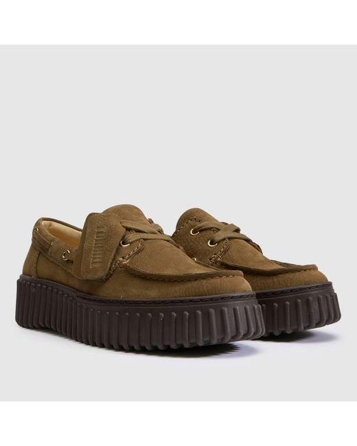 Clarks Brown Torhill Boat Flats