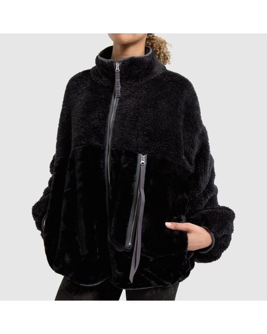 Ugg Black Marlene Fluff Ii Jackets