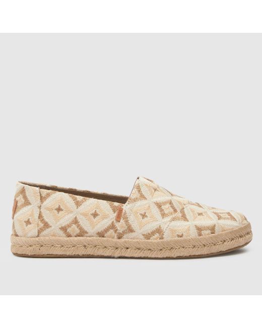 TOMS Natural Alpargata Rope 2.0 Woven Flat Shoes In
