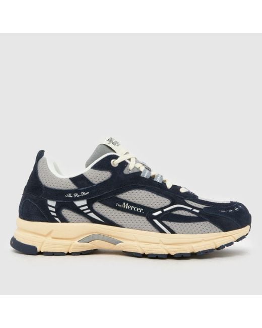 Mercer Blue Re-Run Vintage Trainers for men