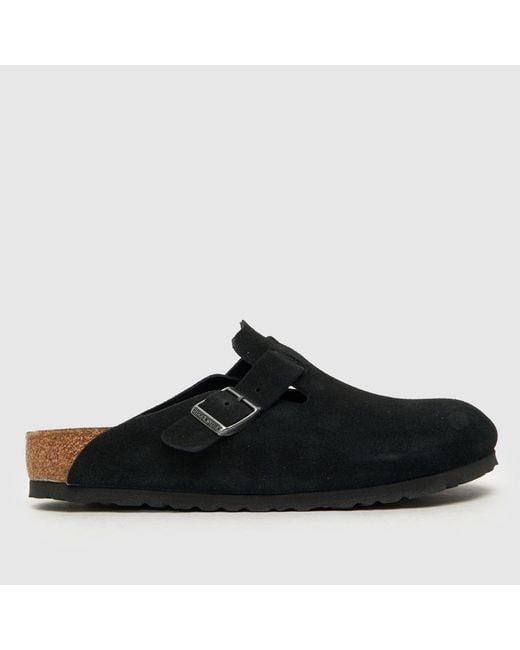Birkenstock Black Boston Clog Sandals