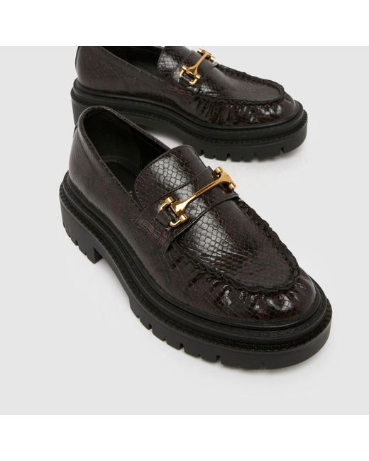 Schuh Black Lark Chunky Loafer Flats