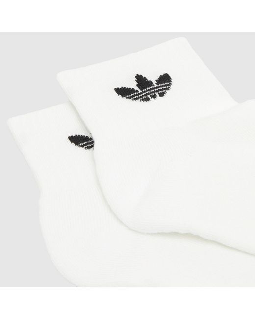 Adidas White Originals Ankle Sock 6 Pack