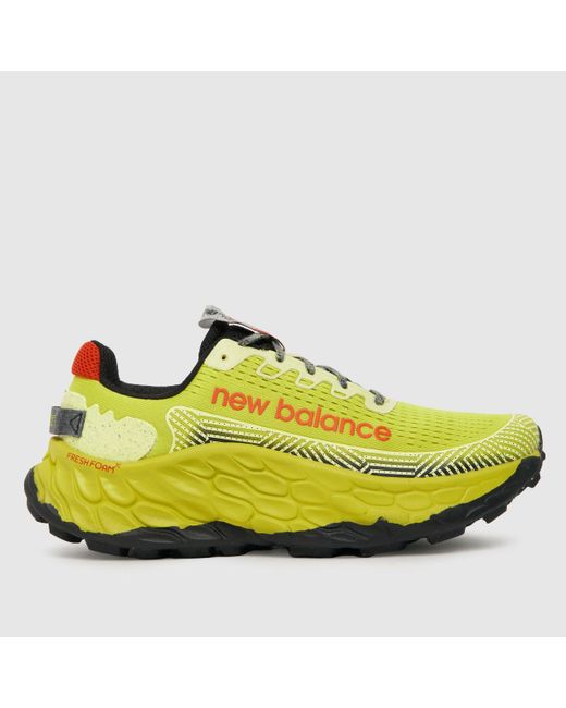 New Balance Yellow Fresh Foam X More Trail V3 Trainers In