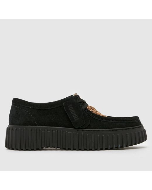 Clarks Black Torhill Bee Flats