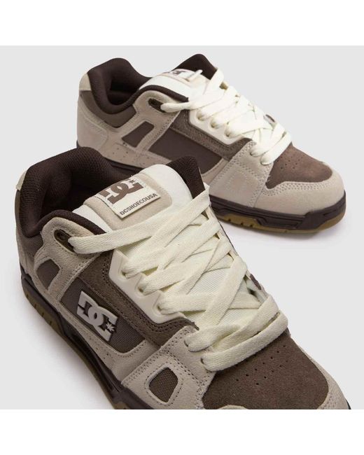 Dc Brown Stag Trainers for men