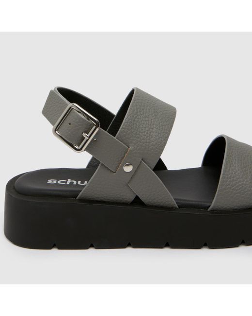 Schuh Black Tayla Chunky Sandals In