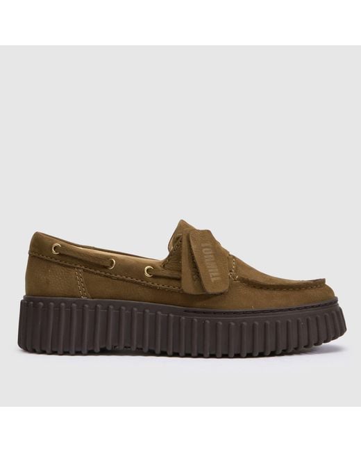 Clarks Brown Torhill Boat Flats